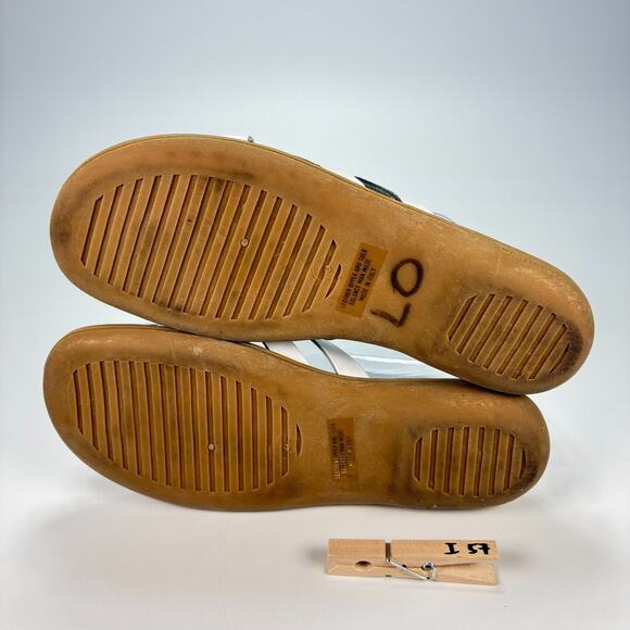 Cabin Creek White Brown Crisscross Strap Slides Sandals Casual Women’s Size 7M - Picture 9 of 9